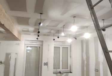 rénovation placo pièce de vie