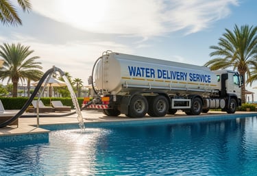 swimming pool water tanker supply in dubai