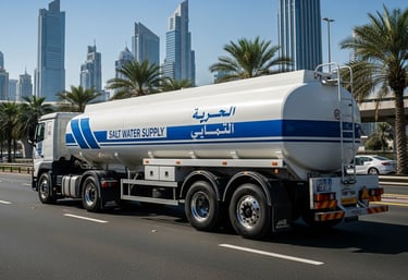 salt water tanker supply in dubai