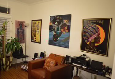 Art Arranged and Installed in a client's home