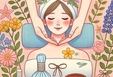 premier contact au massage du visage