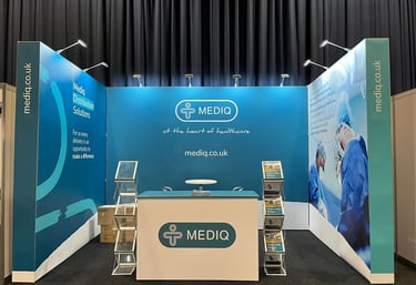 Ecofriendly exhibition stand for Mediq