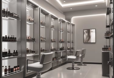 A smartphone is mounted on a stand, displaying a website with colorful graphics and the text 'Transforming Ideas into Reality'. Beside it, a laptop screen shows a blurred version of the same website. The background is soft and out of focus, with green foliage adding a hint of nature.