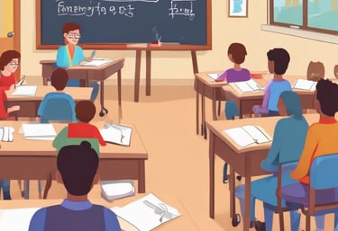 A diverse group of teachers engaging in a training session with notebooks and laptops.