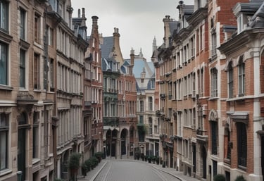 A commercial property featuring two buildings with metal roofs, situated in an industrial area. Several parked vehicles, including vans and cars, are seen near the buildings. The surroundings are well-maintained with greenery and clear weather with blue skies and clouds in the background.