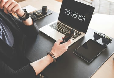 Working perspective with smartphone, pc and tablet