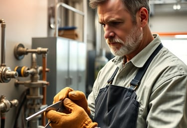 Handwerker bei der Arbeit / KI generiertes Bild