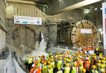 Breakthrough of TBM 2 at Legacy Way Brisbane Transcity JV