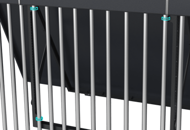 Versatile residential solar mounting system installed on a balcony, compatible with all inverters and panels, featuring adjus