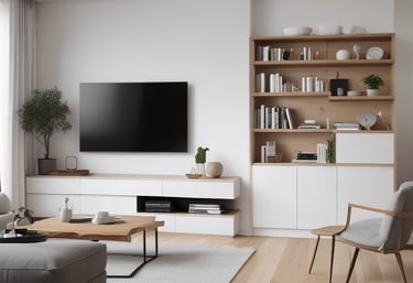 Obývací pokoj panelový dům