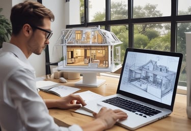 A professional team discussing town planning strategies.