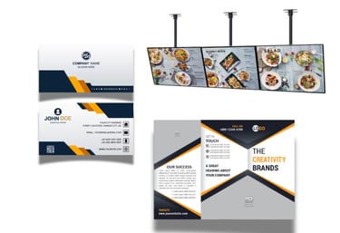 Menu, Flyer, Business Card, TV Menu
