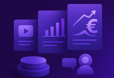 a purple and purple icon set of icons