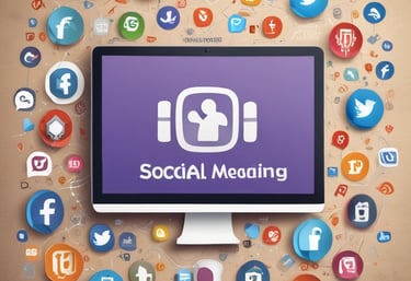 Creative workspace with colorful sticky notes and devices showing website design concepts.