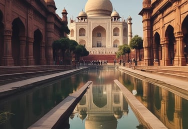 A scenic road winding through lush green hills under a clear blue sky.