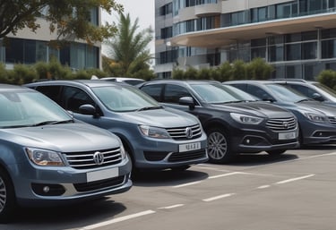 A scenic road winding through lush green hills under a clear blue sky.