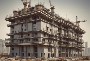 A professional consultant reviewing construction plans.