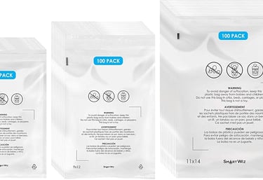 Amazon FBA Poly Bags and safety warnings  for Product Prep