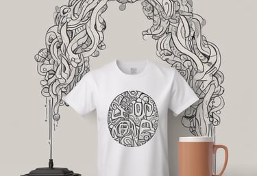 Close-up of hands sewing a sleek, modern jacket in a bright studio.