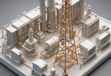 Close-up of a custom 3D printed prototype showcasing fine details and texture.