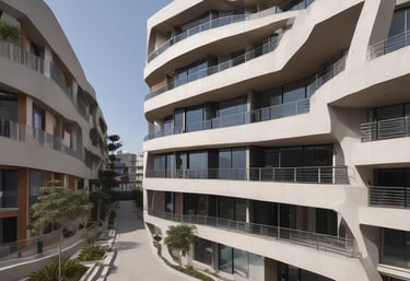 A friendly real estate agent showing a happy department in Lima. near Costa Verde