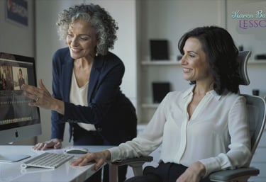 Karen Barron Lessons - Website Building, Video Editing, Ai Assist and ideas To Make Money