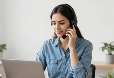 A professional technician shaking hands with a satisfied homeowner in front of a modern house.