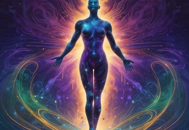 a man riding a skateboard down a street next to tall buildings