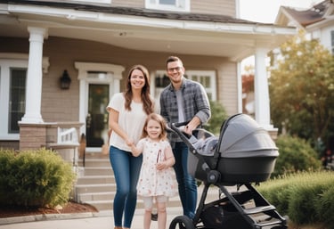 A person is cleaning a sleek, silver car with a blue cloth and spray bottle inside a well-lit garage. The garage features modern, geometric ceiling lights and has a partially visible staircase in the background.