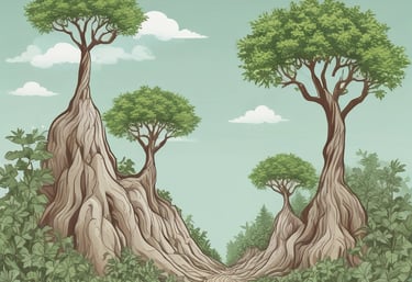 treescape illustrating smart sustainable growth in Nampa, Idaho, featuring green spaces