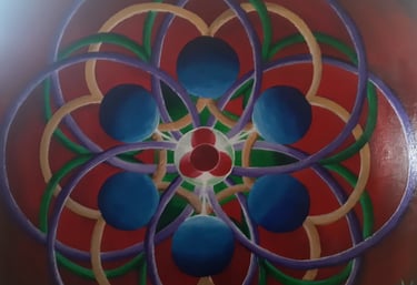 Sacred Geometry Art Benefits are found through mindful contemplation 