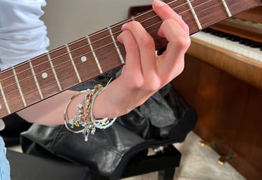 Handhaltung Gitarre 