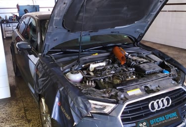 audi in officina spione