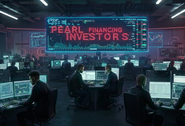 a group of people sitting at desks in a room