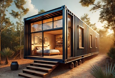Casa modular en contenedor, proyecto Moots Community, ecosustentable, Valladolid, Yucatán
