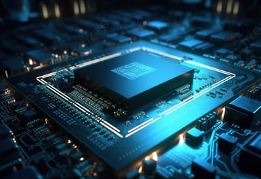 a computer chip chip chip on a computer processor