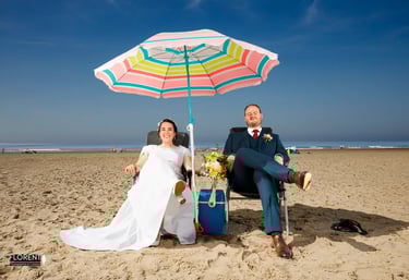florent photographe lille le touquet saint omer a man and woman wedding sitting on a beach