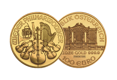 1 oz gold philharmonic coin