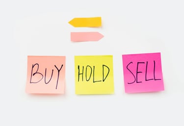 buy hold or sell sticky notes for passive investing