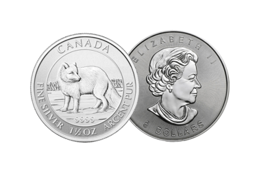 canadian arctic fox silver coin
