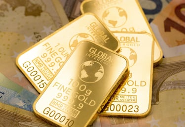 gold bars in pile for retirement