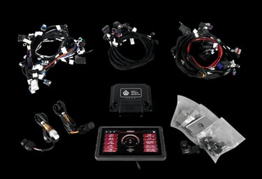 a group of electrical components including a controller, a controller, and a remote control