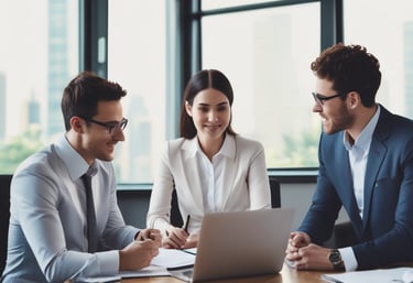 A graphic showing growth in sales and productivity.