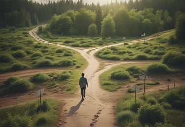 a black and white photo with the words the journey is on