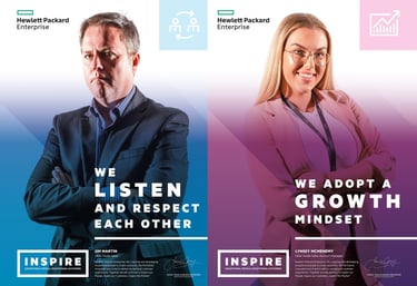 HPE Values poster campaign