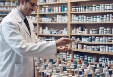 digital marketing artwork on brown wooden surface