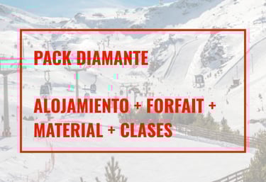 a ski lift in the snow with a ski lift in the background