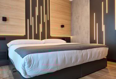 Habitación doble estándar del Hotel Focus en el Pas de la Casa, Andorra. En los Pirineos
