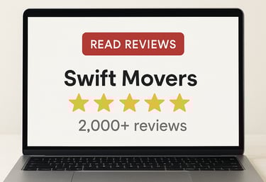 Swift Movers LLC – Trusted by thousands with over 2,000 verified Google reviews. Click to read what 