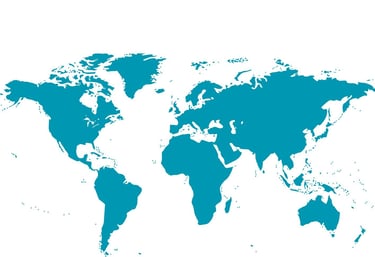 Um mapa do mundo com um mapa do mundo